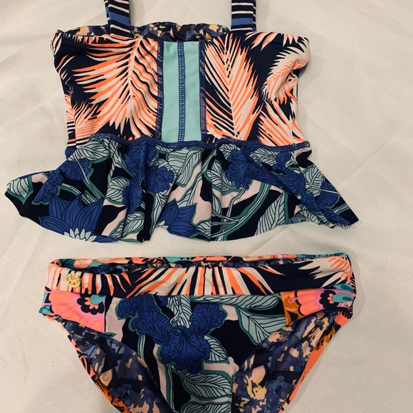 👙 MAAJI Girls Ruffle Tankini Bikini Swimsuit 👙 size 6 - Picture 10 of 14
